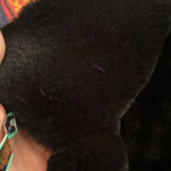 H&M Suede Biker Jacket Fur Lined - Picture 4 of 6